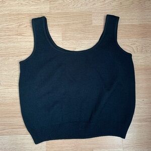 St John size large basics black tank